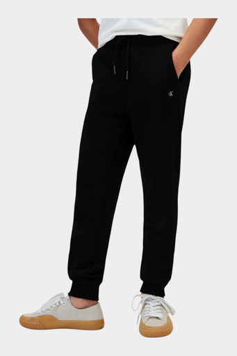 Pantaloni sportivi logo iconico bambino nero calvin klein