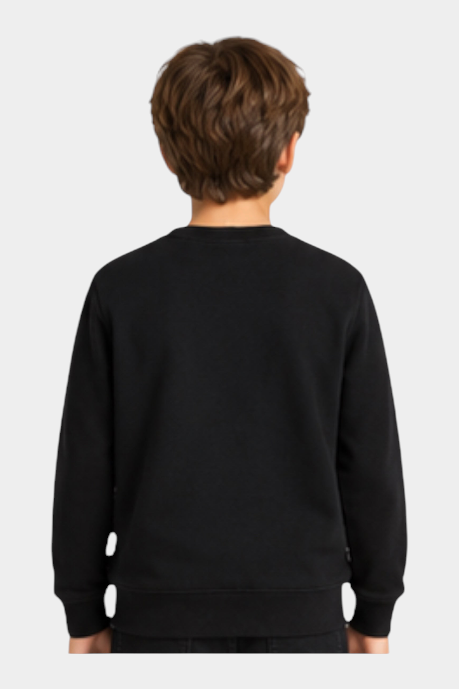 Felpa girocollo bambino nero calvin klein - felpe