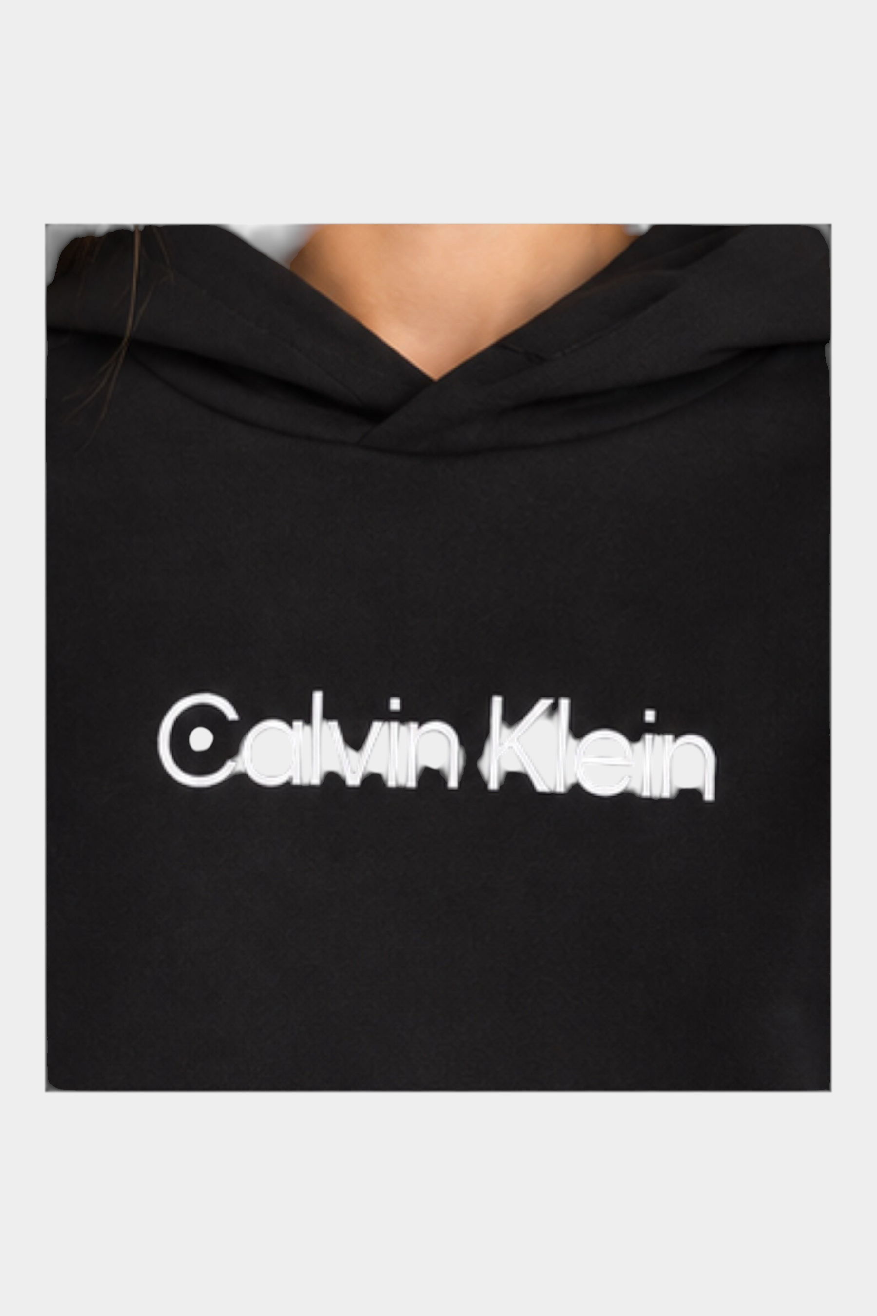 Felpa cappuccio bambino nero calvin klein - felpe