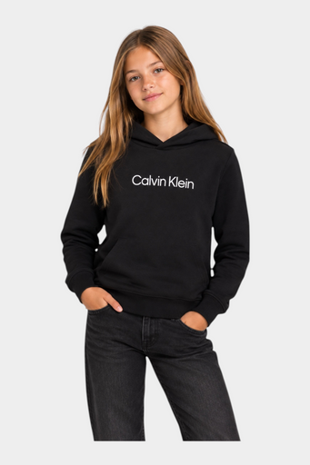 Felpa cappuccio bambino nero calvin klein - felpe