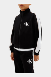 Completo sportivo coordinato bambina nero calvin klein - completi coordinati
