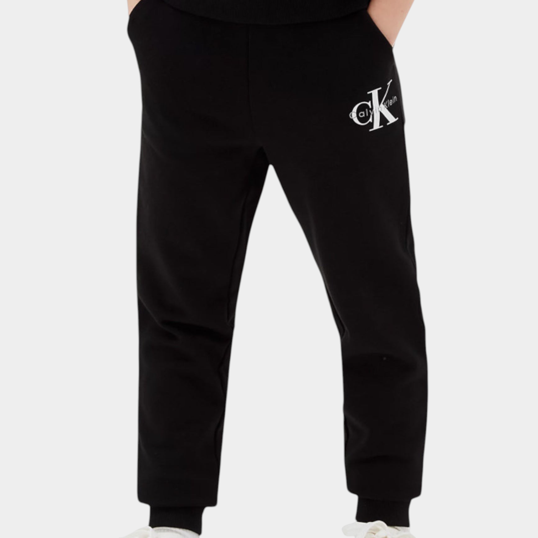 Pantaloni sportivi bambina nero calvin klein