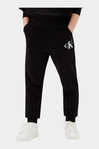 Pantaloni sportivi bambina nero calvin klein