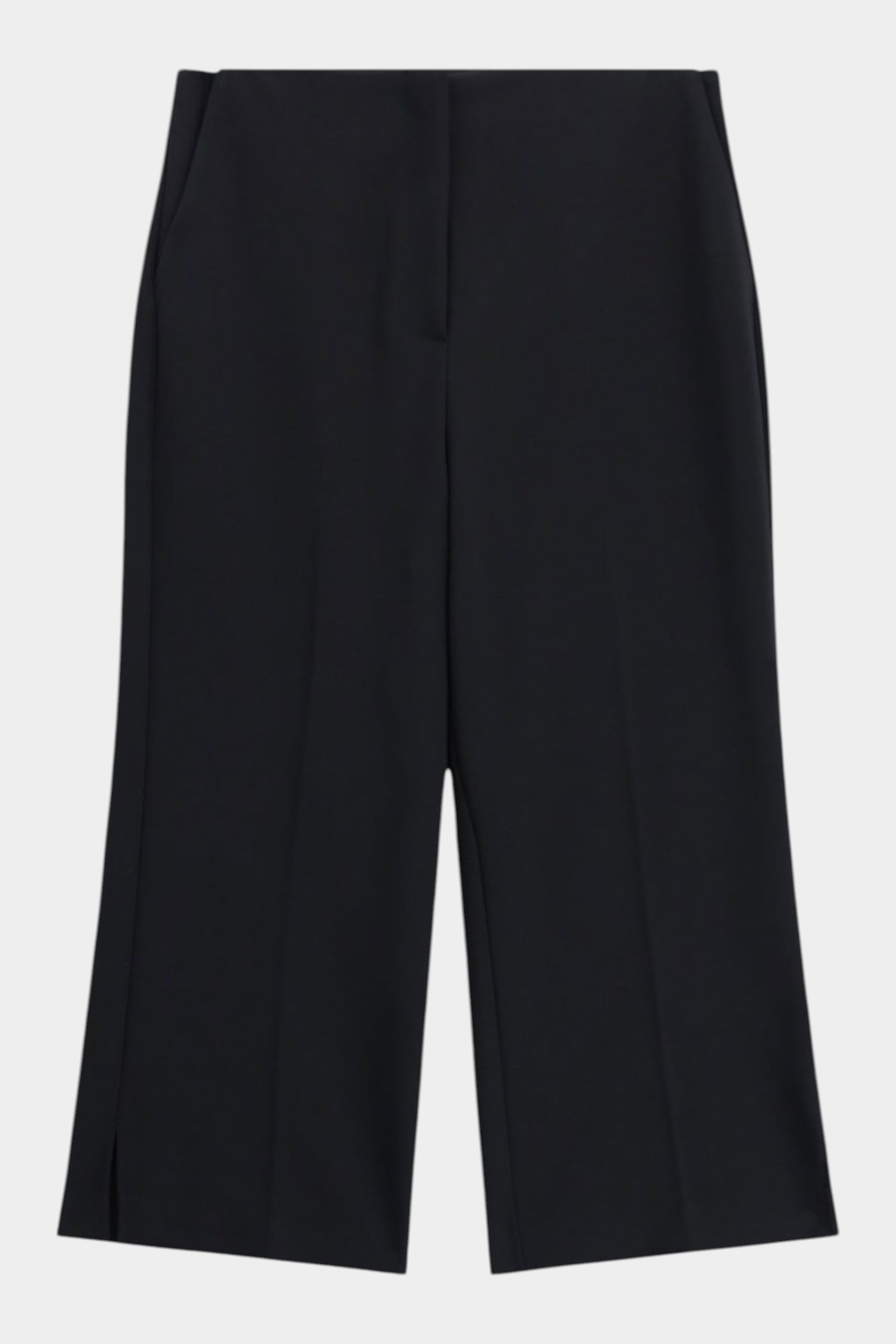 Pantaloni cropped vita alta linea ampia donna nero imperial