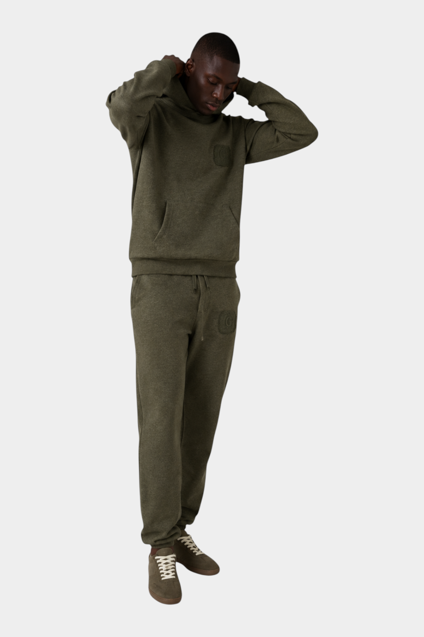 Pantaloni jogger uomo verde guess