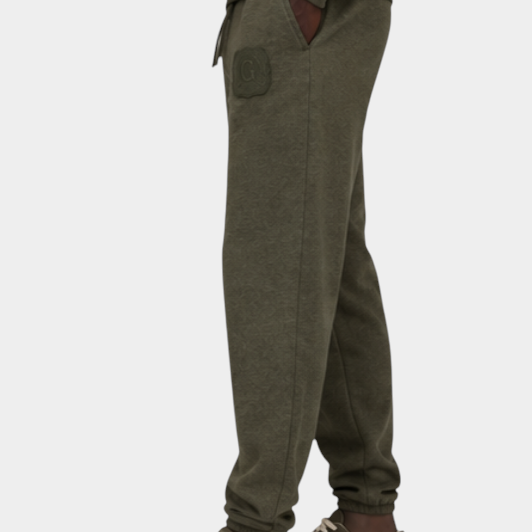 Pantaloni jogger uomo verde guess