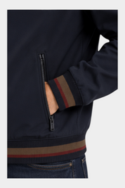 Felpa full in tessuto tecnico zip uomo blu guess - felpe