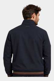 Felpa full in tessuto tecnico zip uomo blu guess - felpe