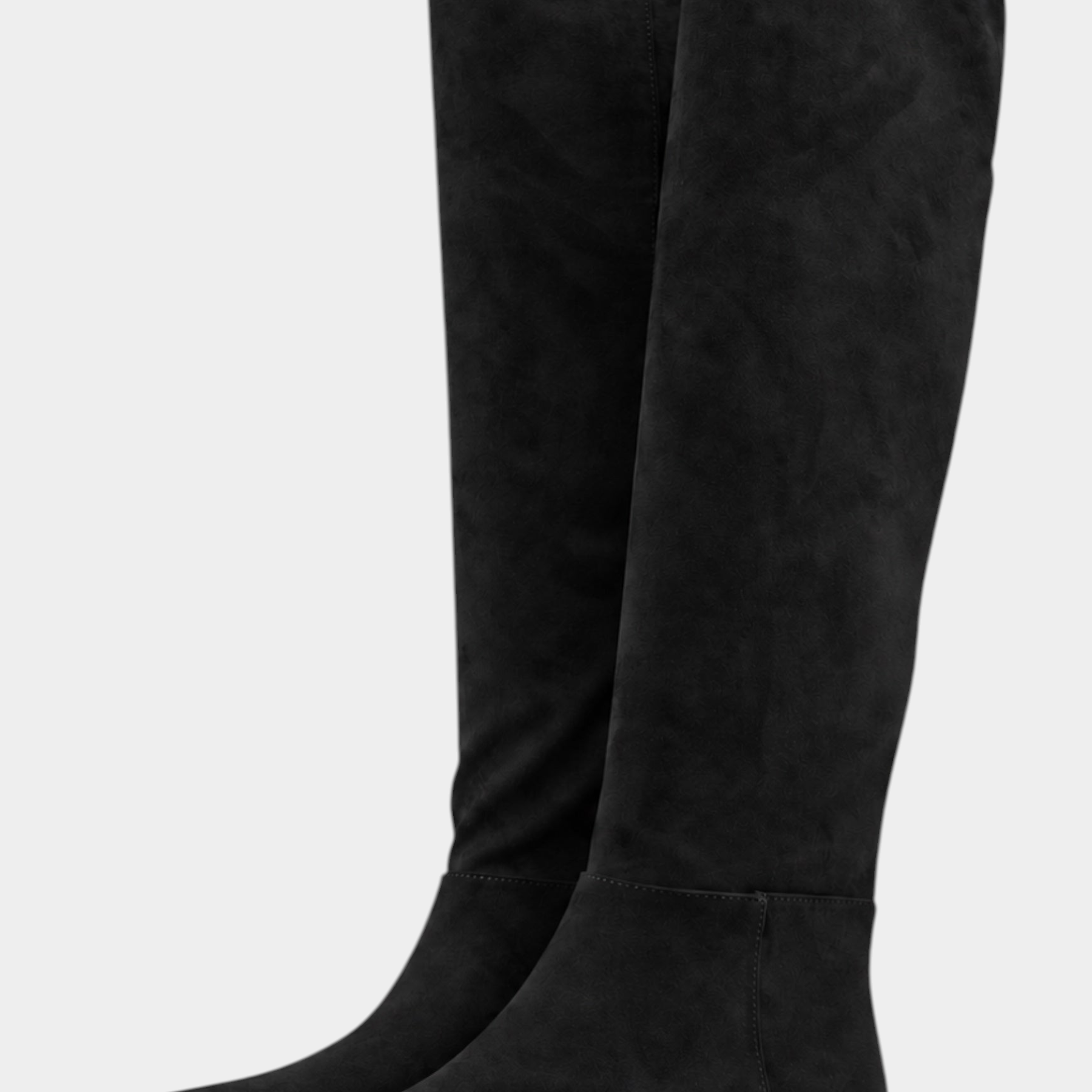 Stivale alto in camoscio donna nero guess - stivali e stivaletti