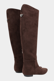 Stivale naure vera pelle donna marrone guess - stivali e stivaletti