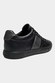 Sneakers in pelle genuine cribe uomo nero guess