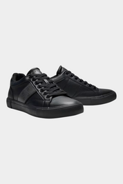 Sneakers in pelle genuine cribe uomo nero guess