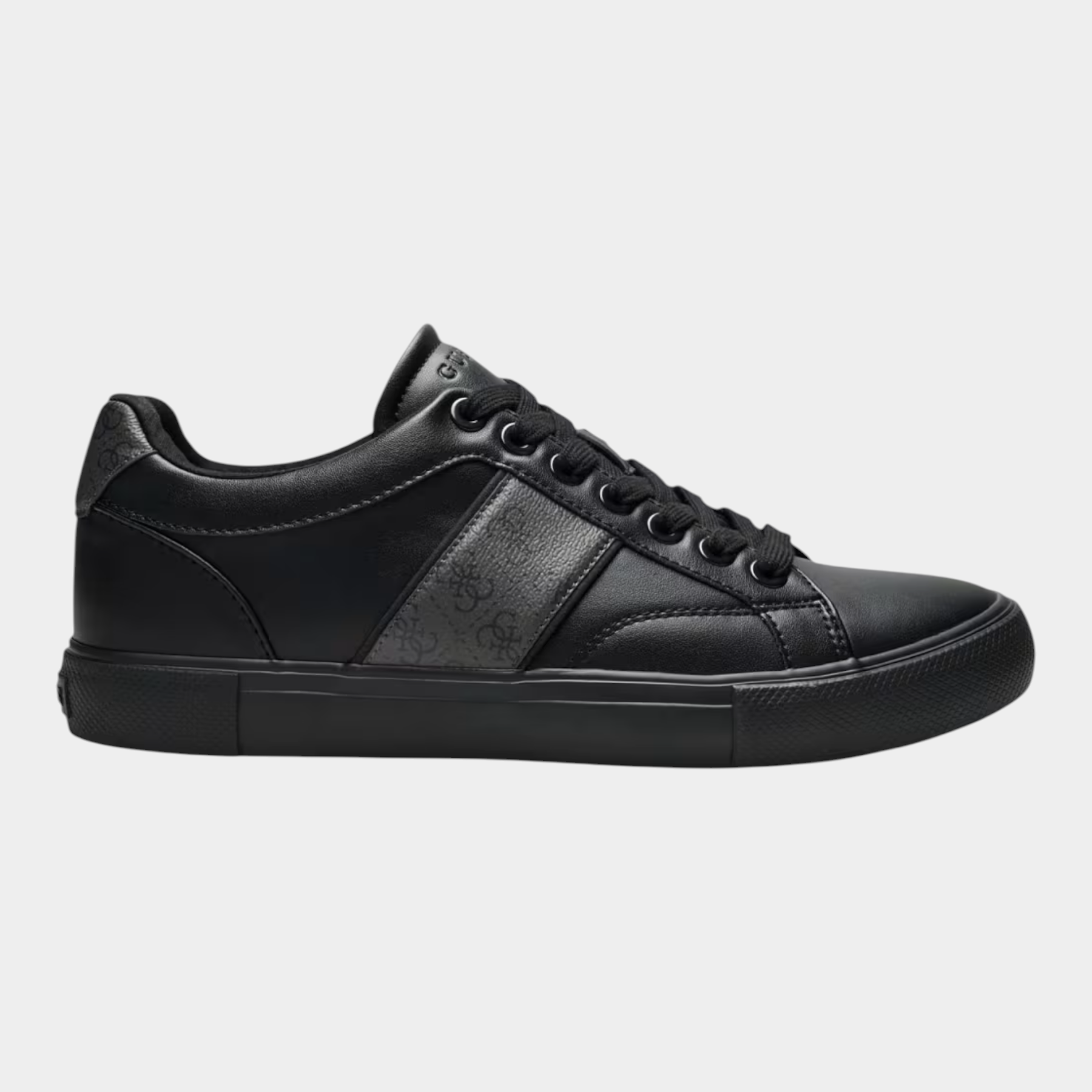 Sneakers in pelle genuine cribe uomo nero guess