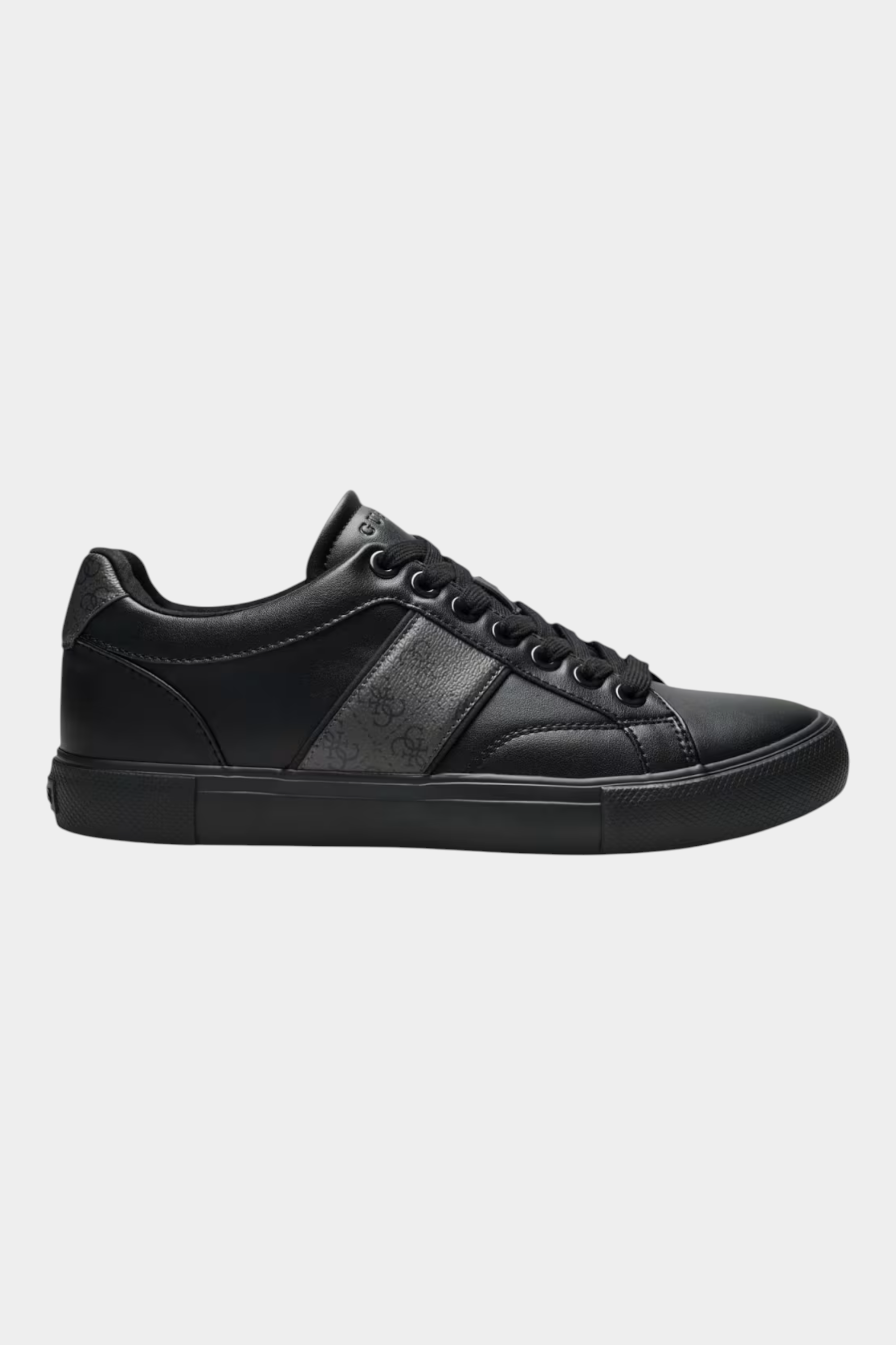 Sneakers in pelle genuine cribe uomo nero guess