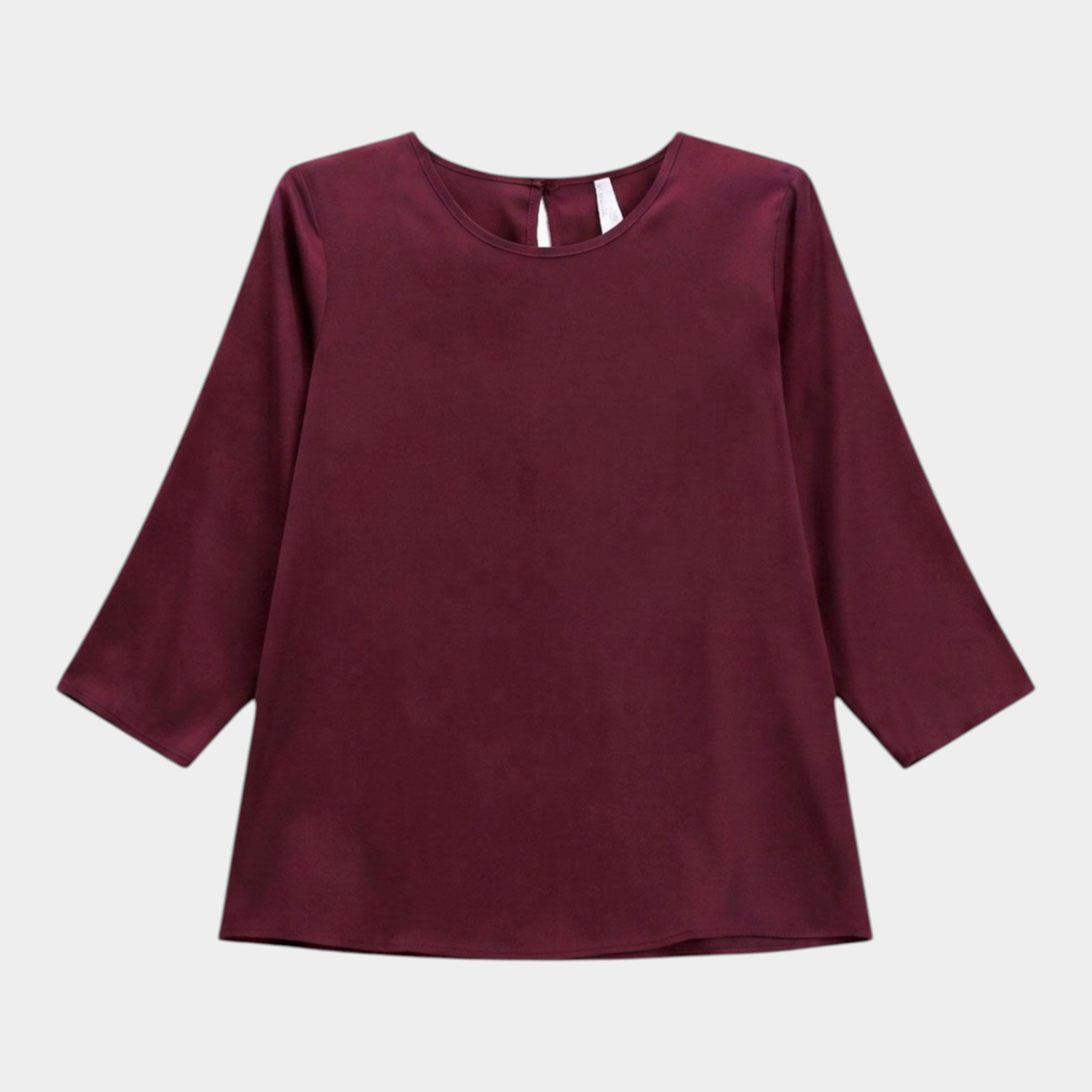 Blusa ampia con maniche tre quarti donna bordeaux imperial - camicie