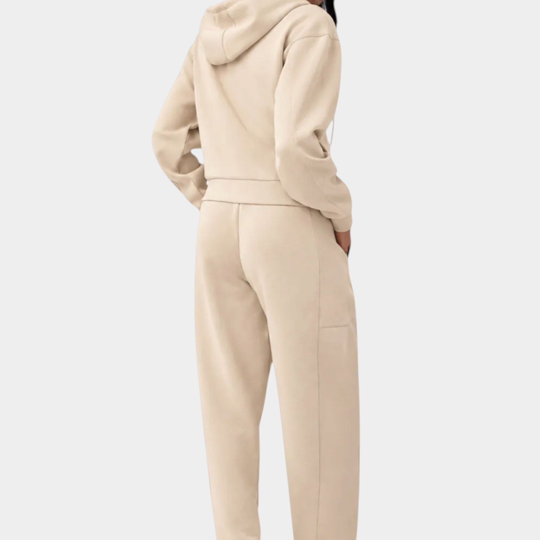 Felpa full zip in misto viscosa donna beige guess - felpe