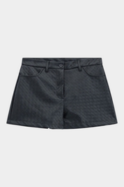Shorts regular-fit con motivo geometrico e tasche donna nero imperial