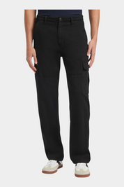 Pantalone chino cargo uomo nero guess - pantaloni