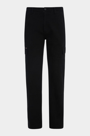 Pantalone chino cargo uomo nero guess - pantaloni