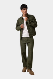 Giacca in denim oversize uomo verde guess - giacche