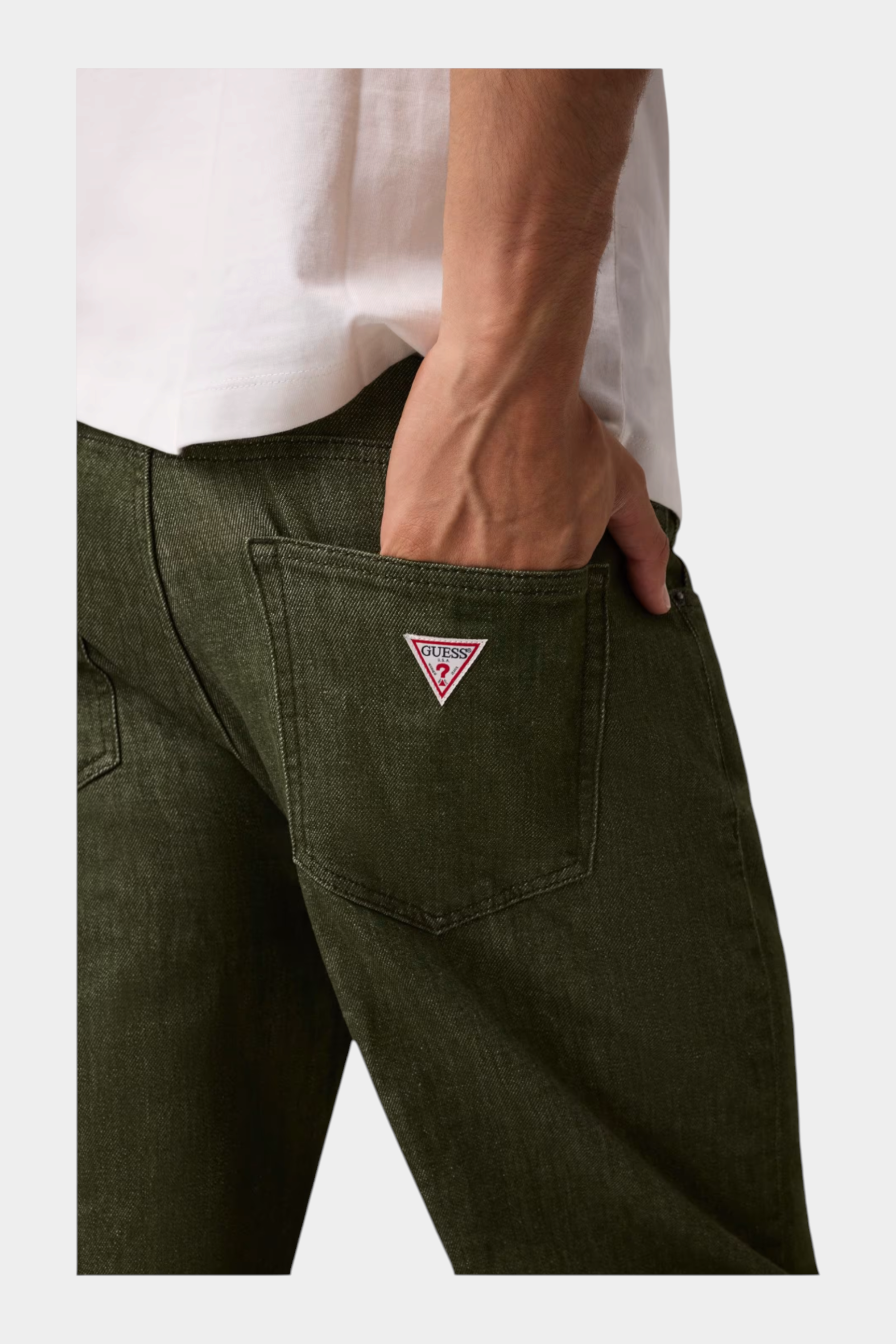 Jeans g18 relaxed uomo verde guess