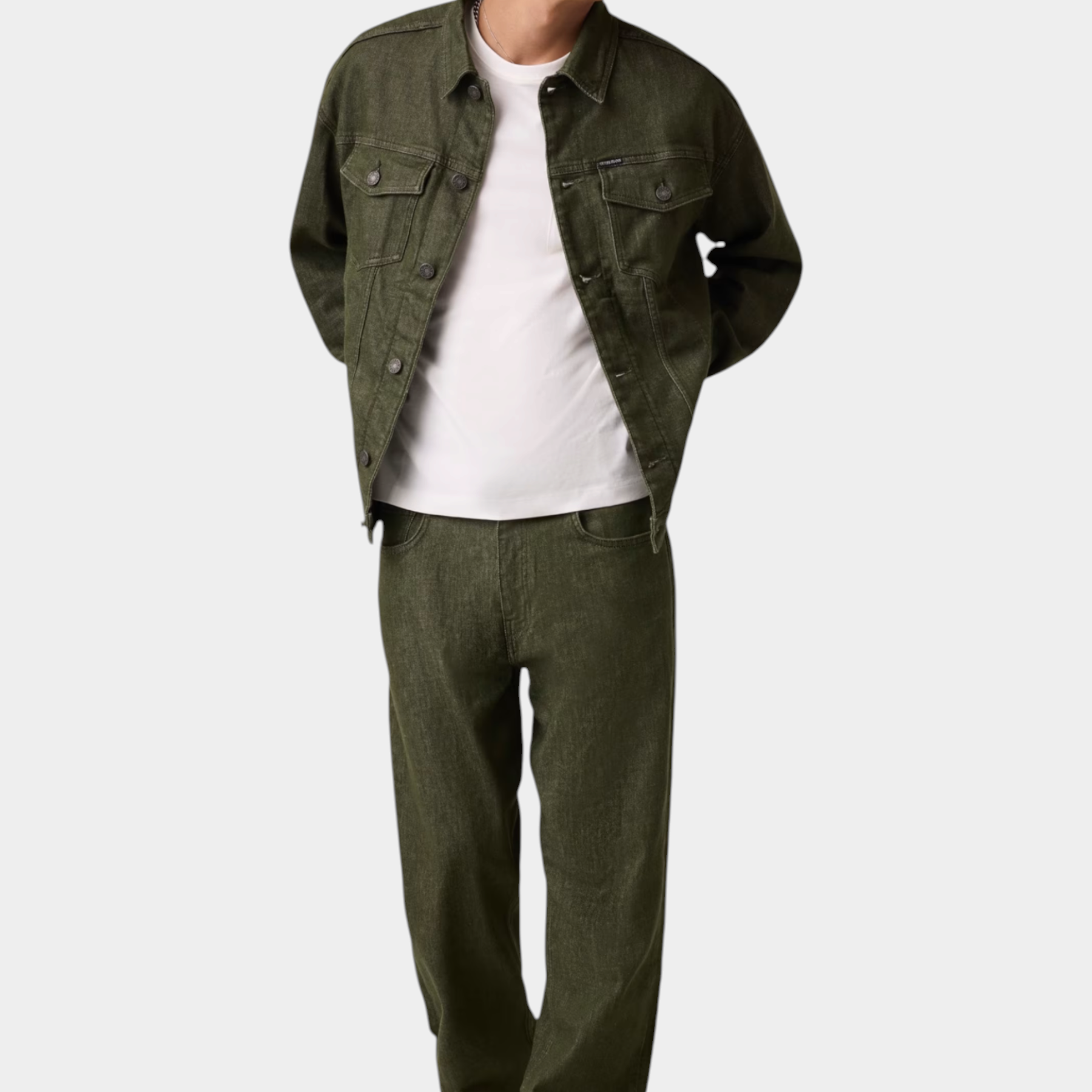 Jeans g18 relaxed uomo verde guess