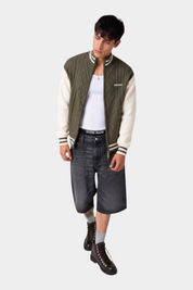 Maglione bomber uomo verde guess - maglie