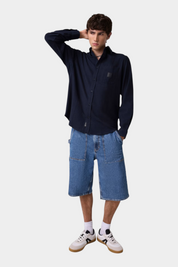 Camicia in flanella uomo blu guess - camicie