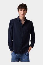 Camicia in flanella uomo blu guess - camicie