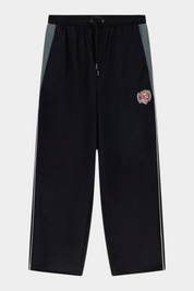Pantaloni jogger in nylon uomo nero guess