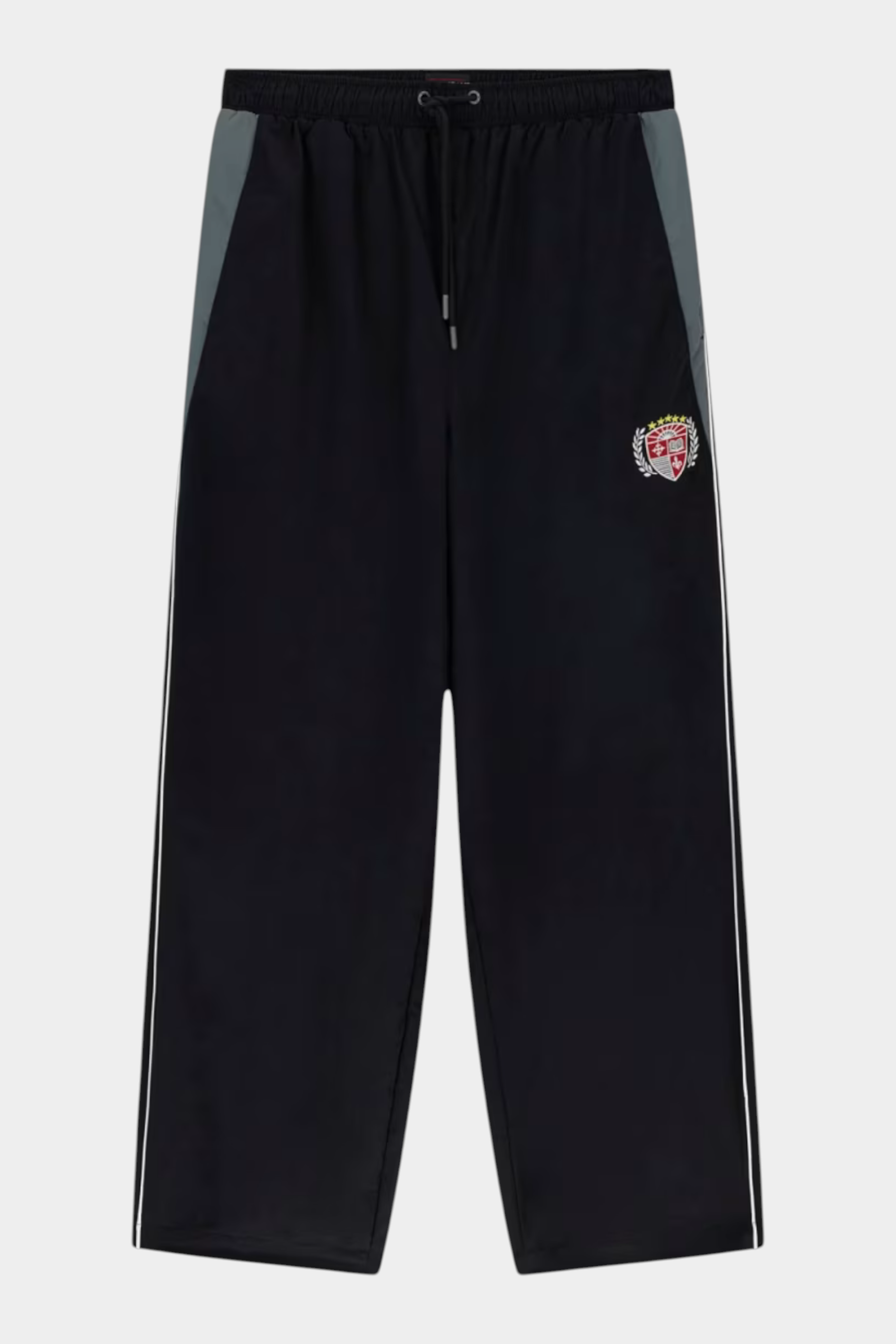 Pantaloni jogger in nylon uomo nero guess