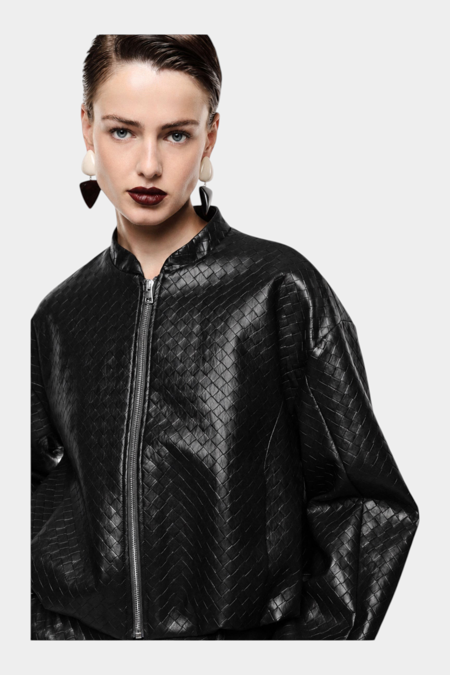 Bomber jacket corta donna nero imperial - giacche