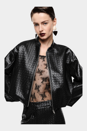 Bomber jacket corta donna nero imperial - giacche