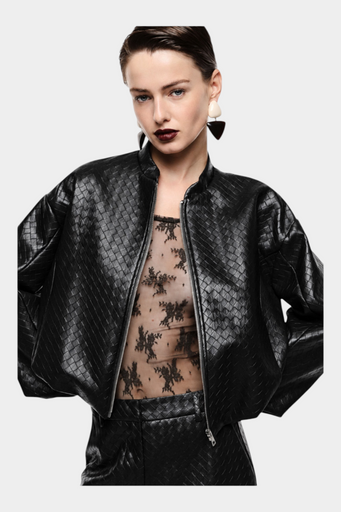 Bomber jacket corta donna nero imperial - giacche