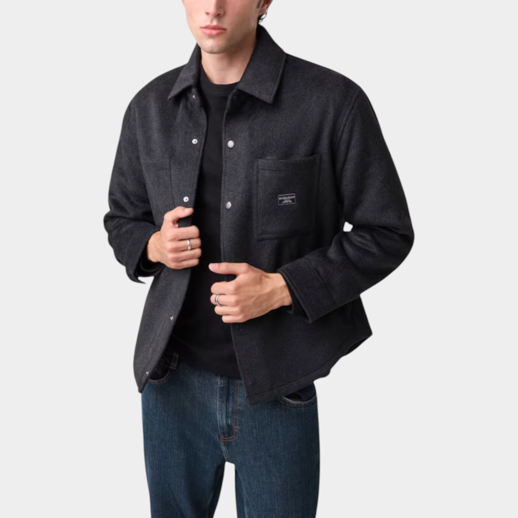 Giacca in lana uomo nero guess - giacche