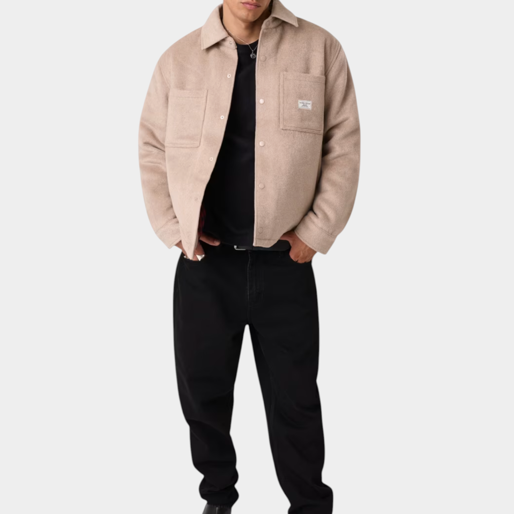 Giacca in lana uomo beige guess - giacche