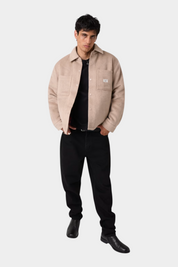 Giacca in lana uomo beige guess - giacche