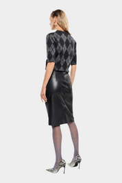 Gonna midi con cintura donna nero imperial - gonne
