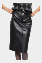 Gonna midi con cintura donna nero imperial - gonne