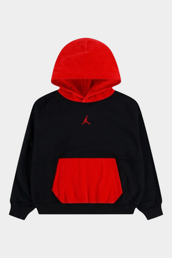 Felpa con cappuccio bambino nero jordan - felpe