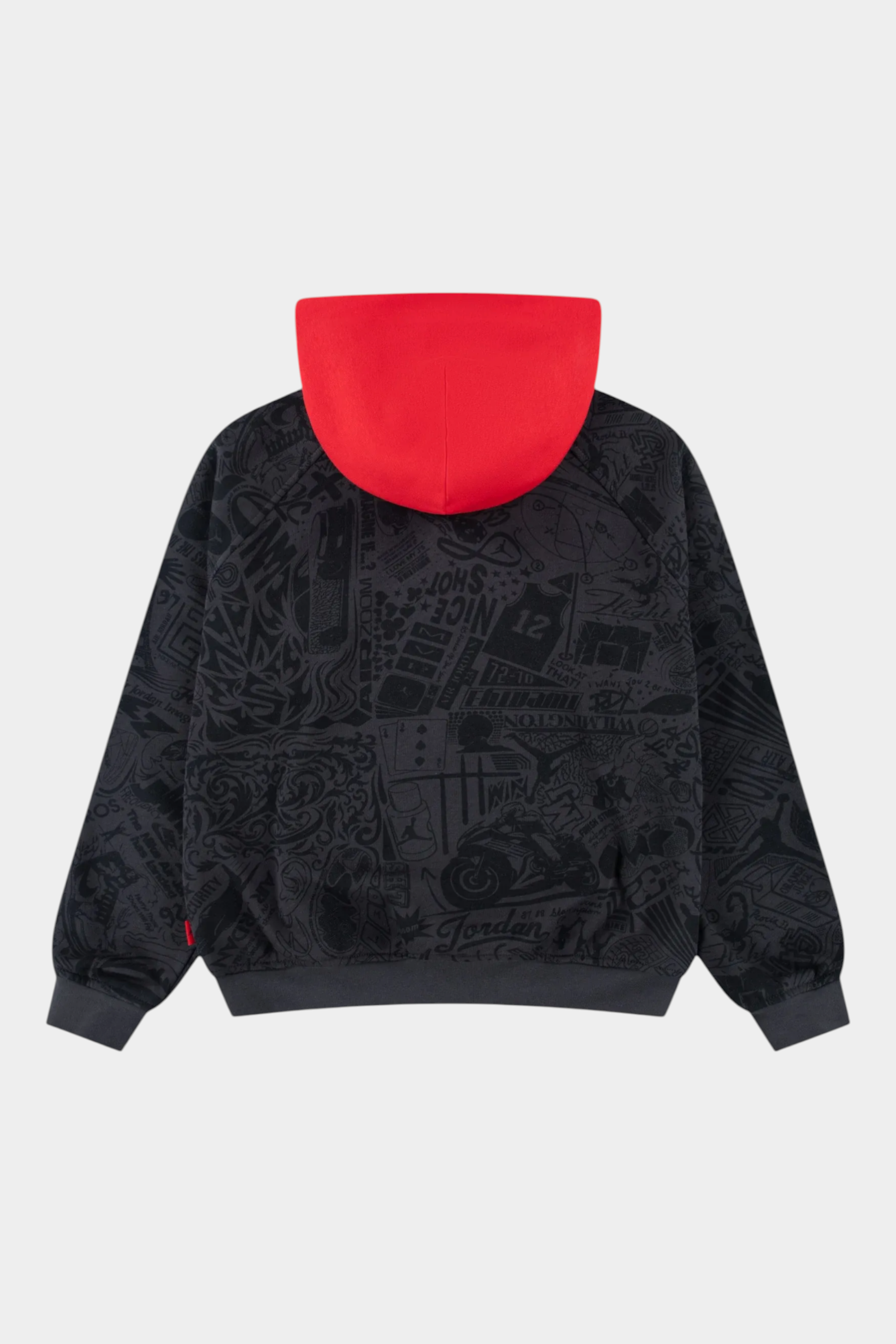 Felpa con cappuccio bambino nero jordan - felpe
