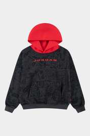 Felpa con cappuccio bambino nero jordan - felpe