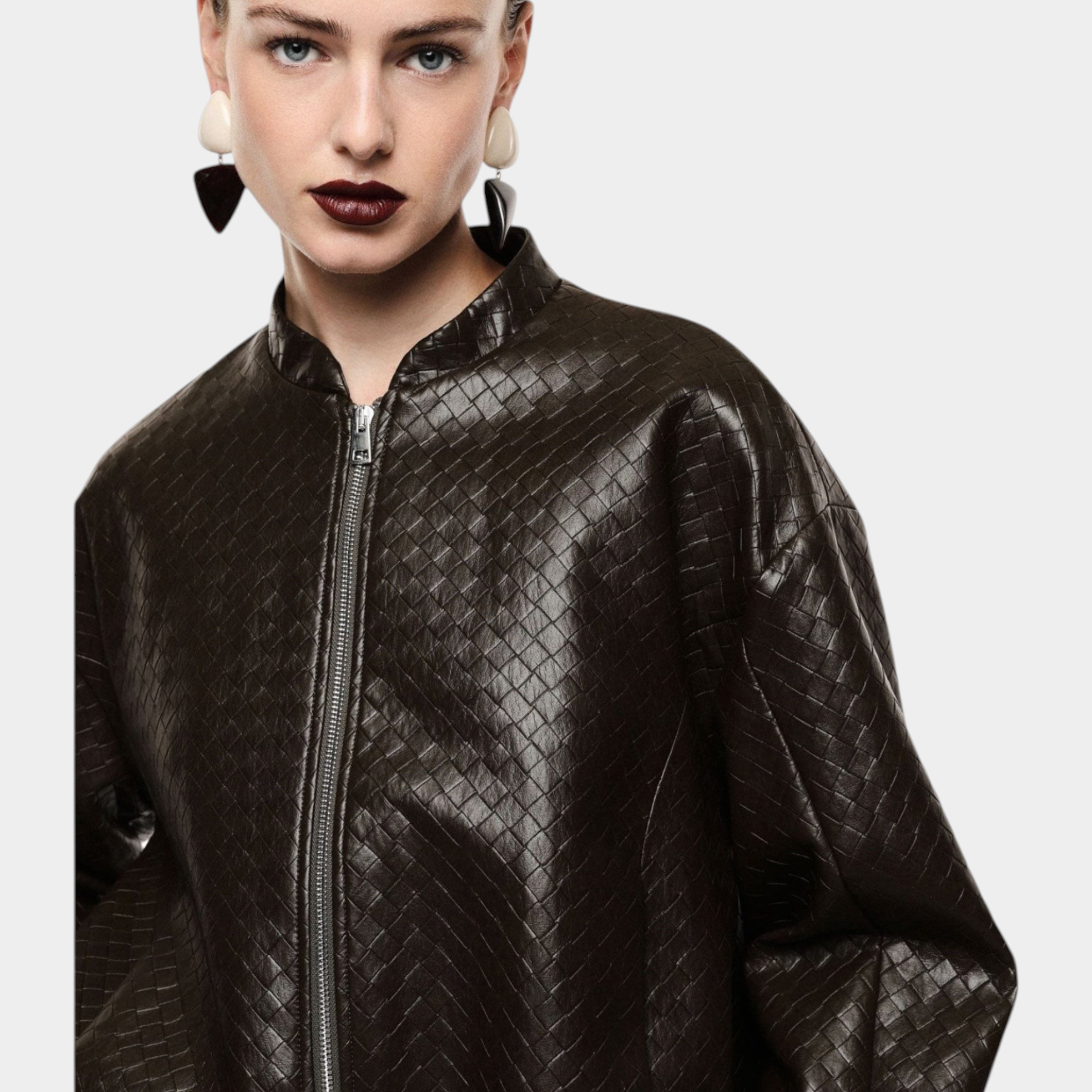 Bomber jacket corta donna marrone imperial - giacche