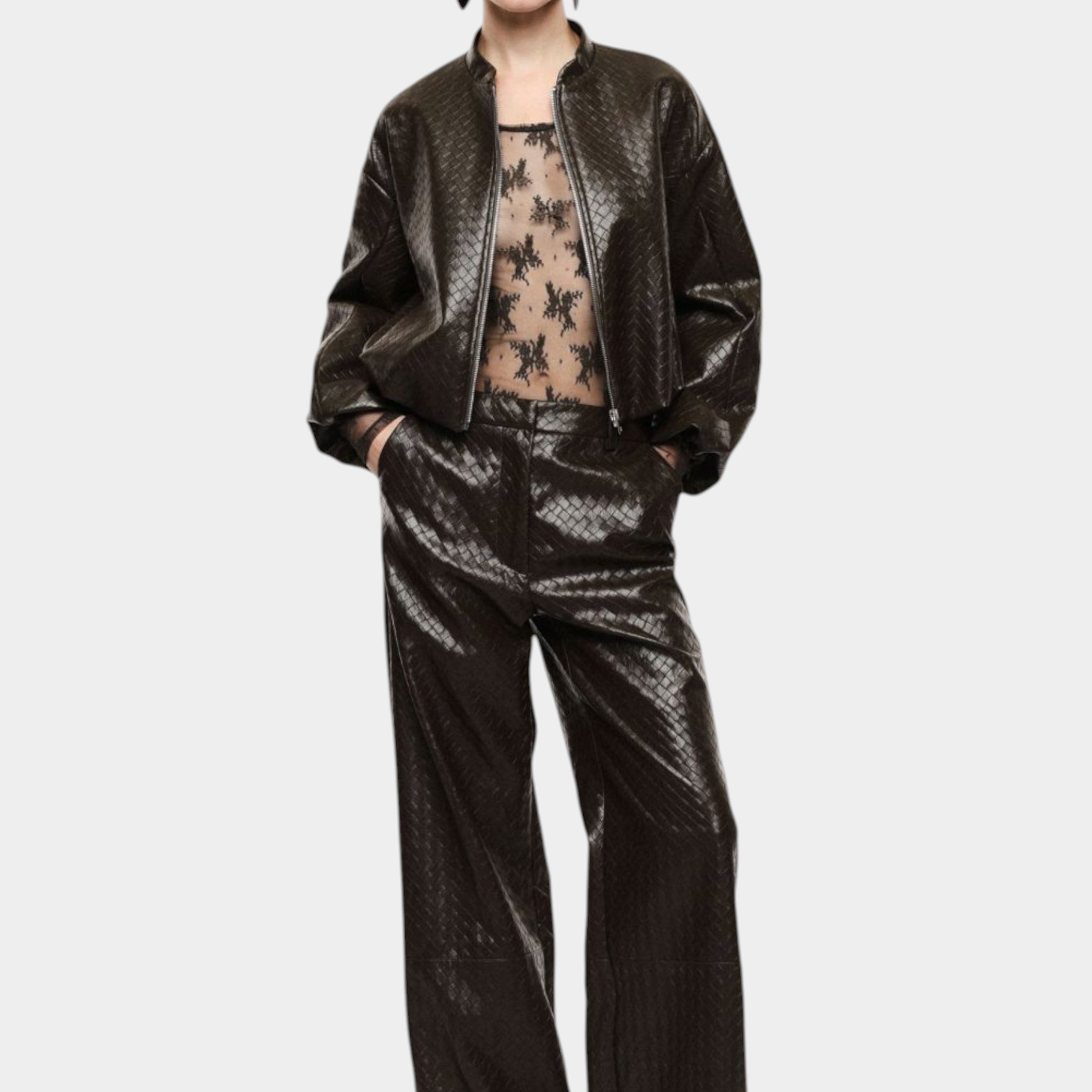 Bomber jacket corta donna marrone imperial - giacche