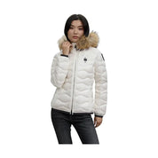 Piumino con bordo in pelliccia aldie Donna Blauer Blauer