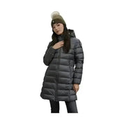 Piumino lungo a righe agnes Donna Blauer - Follower SRL