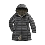 Piumino lungo a righe agnes Donna Blauer - Follower SRL