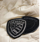 Piumino lungo con pelliccia kristin Donna Blauer Blauer