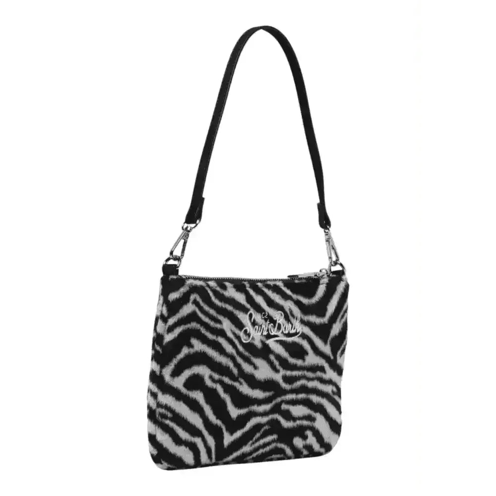 Pochette parisienne mini felt porta oggetti fantasia zebrata Donna MC2 Saint Barth - Follower SRL