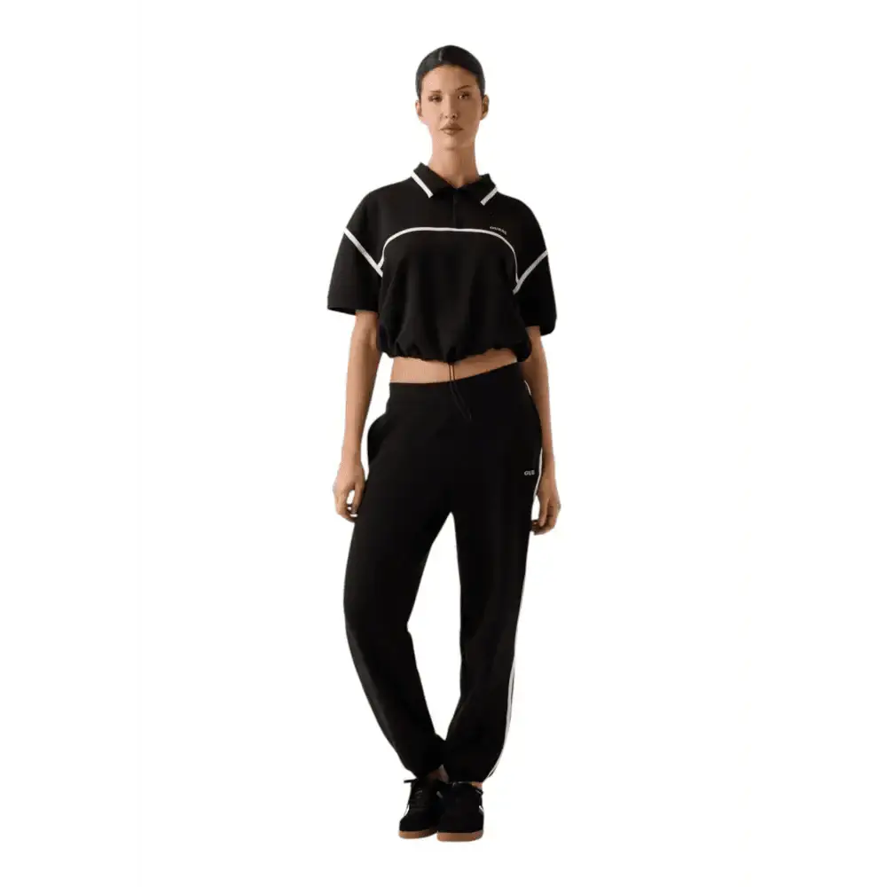 Polo mezza zip crop Donna Guess Activewear - Follower SRL